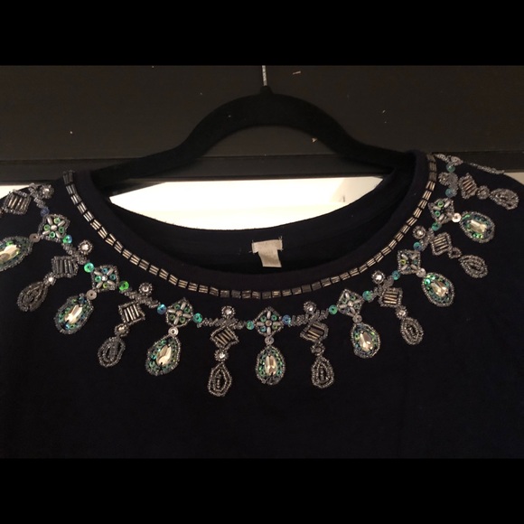 Cropped jeweled sweater - Picture 2 of 3